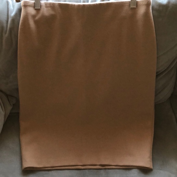 Philosophy Tan Knit Skirt - Picture 1 of 5